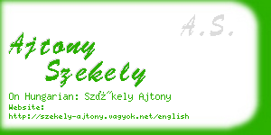 ajtony szekely business card